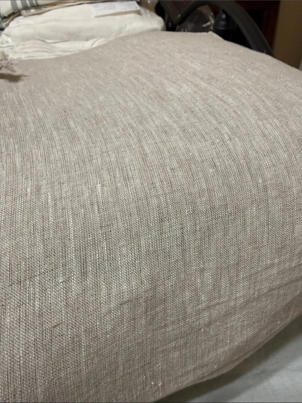 Queen Linen Sheet Set in Natural Chambray - Retail $184